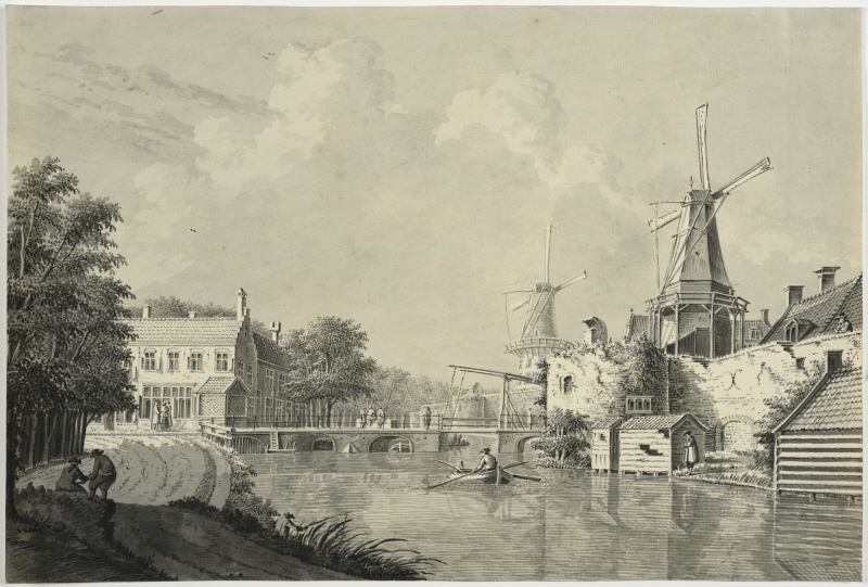 View of the Catharijnebrug and the Catharijnepoort in Utrecht