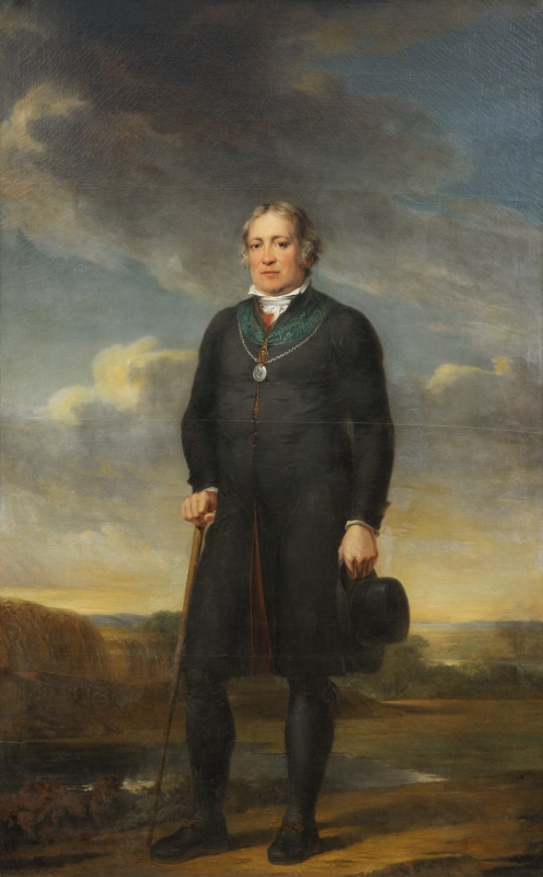 Lars Olsson (1759-1832), talman i bondeståndet, lantbrukare, gift med 1. Börta Olofsdotter, 2. Ottiliana Vilhelmina Kunckel