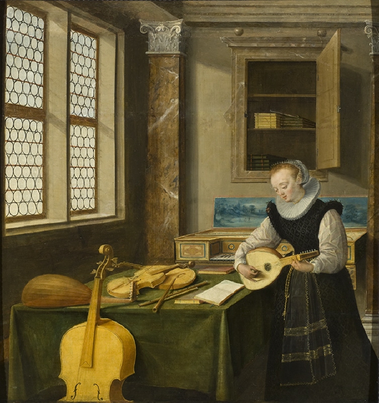 Lady Playing the Lute