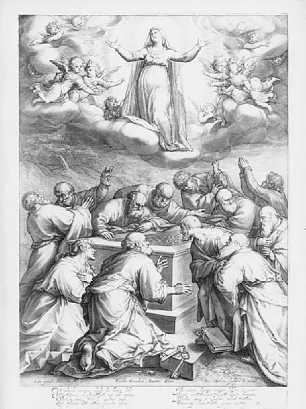 Jungfru Marias himmelsfärd i apostlarnas närvaro