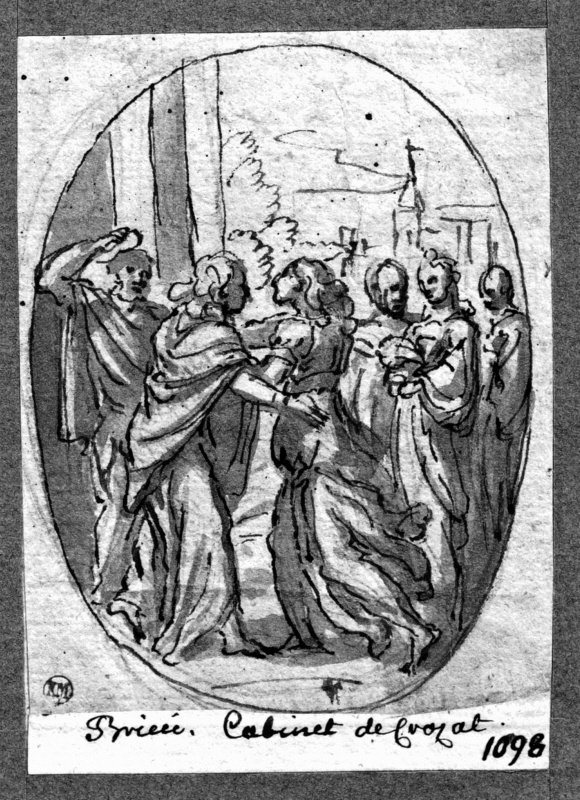 Maria, och Elisabets möte (oval komposition)