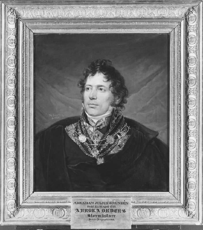 Abraham Julius Grundén, 1779-1834, stormästare i Aurora Orden, kammarråd