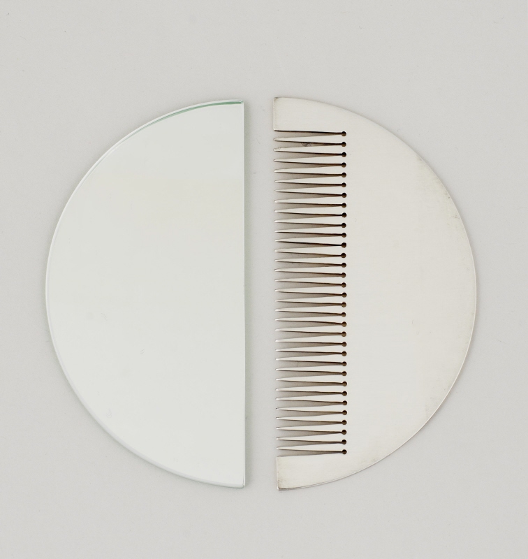 Case with comb and mirror