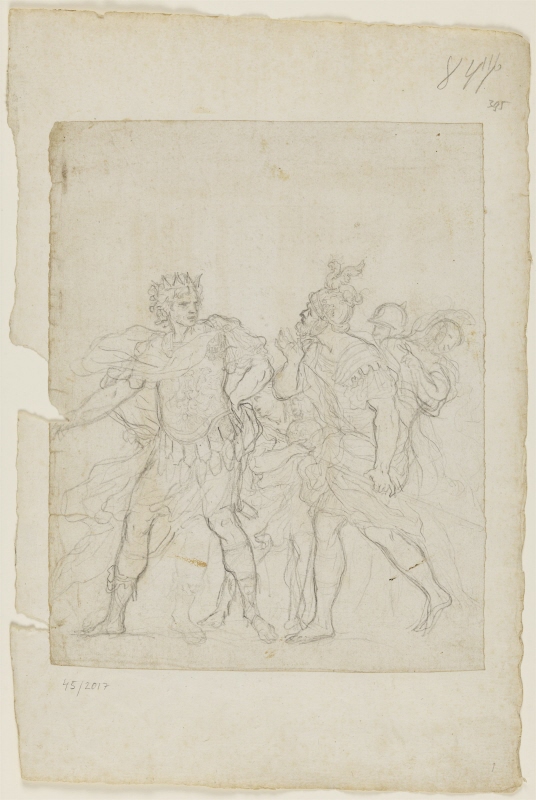 Rape of the Sabine women, study for the detail of a larger composition