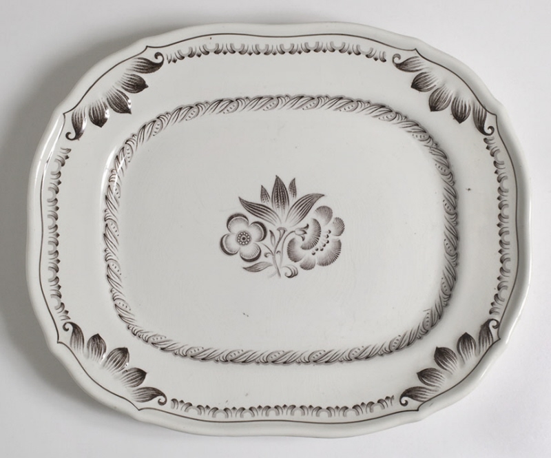 Plate, "Three Flowers"