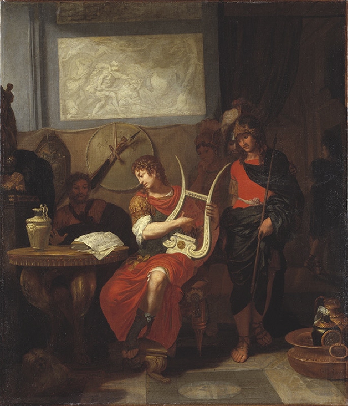 Achilles Playing the Lyre at the Arrival of the Envoys of Agamemnon
