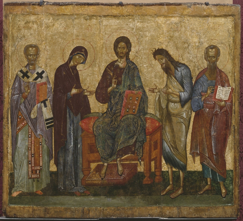 Deesis with St. Nicholas and Unknown Saint
