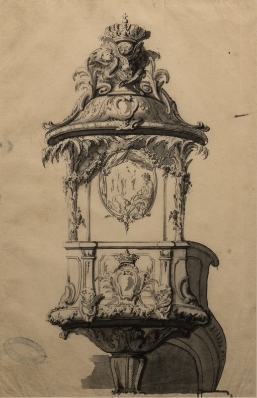 Crowned Rococo Pulpit