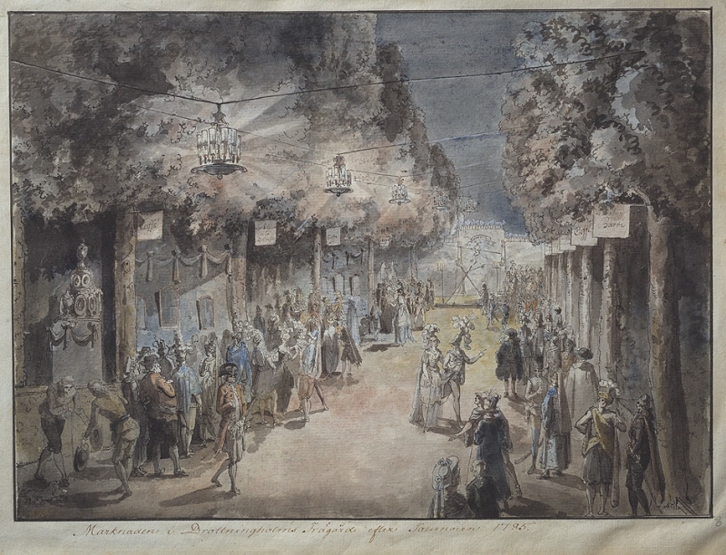 Tornering vid Drottningholms park 1785