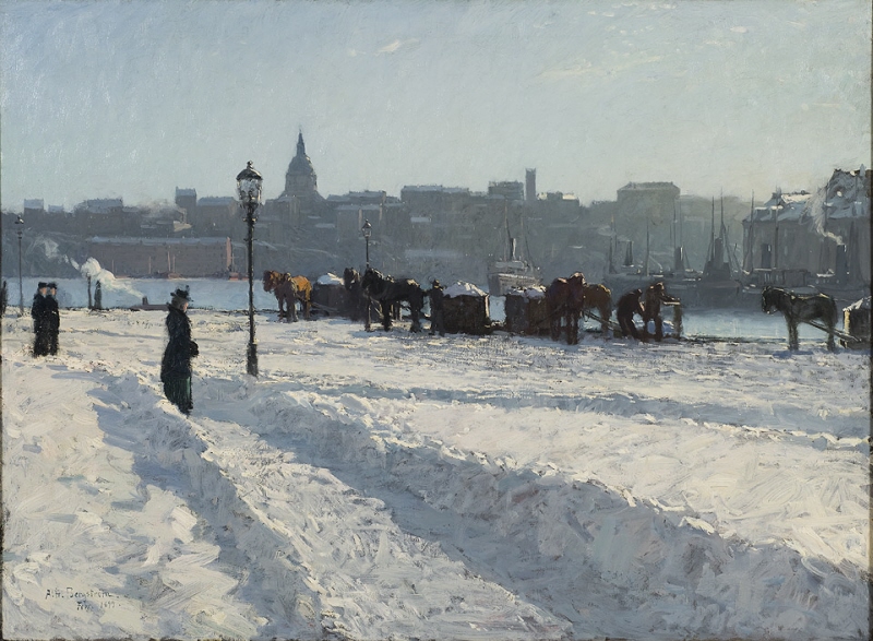 Winter Scene from the Stockholm Waterfront