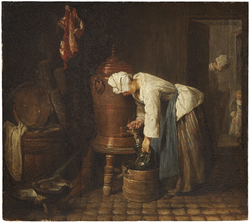 Woman Drawing Water from a Water Urn