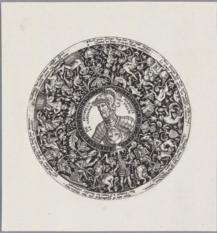 Design for Silver Tazza, Fernando Álvarez de Toledo, Duke of Alba, The Commander of Folly