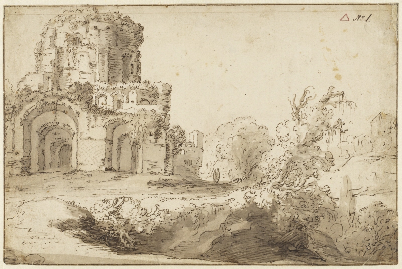 Landscape with a Roman Ruin (Minerva Medica)