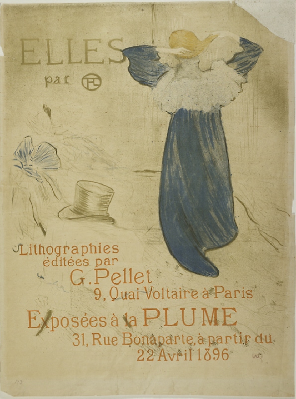 Frontespice för litografiserien "Elles"
