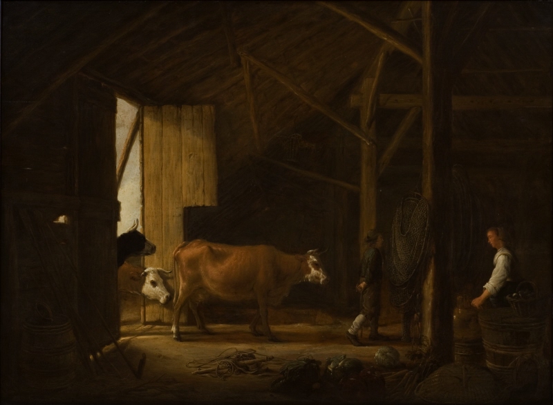Interior of a Cowshed