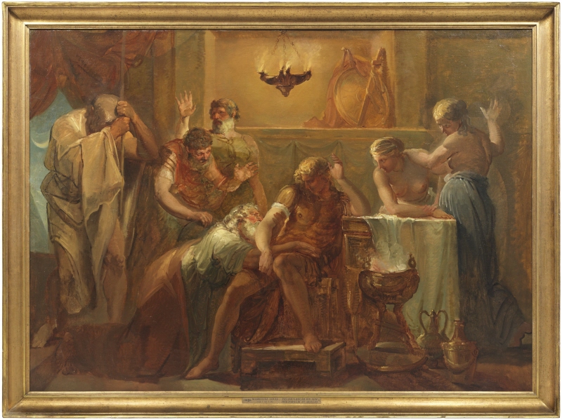 Priamus Asking Achilles for Hector's Body