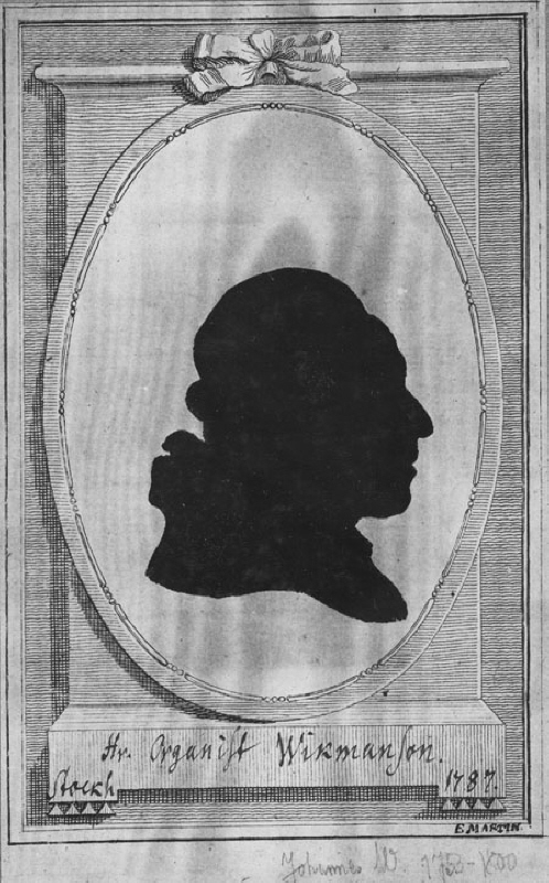 Johannes Wikmanson (1753-1800), tonsättare, organist, ämbetsman, gift med Sara Christina Een