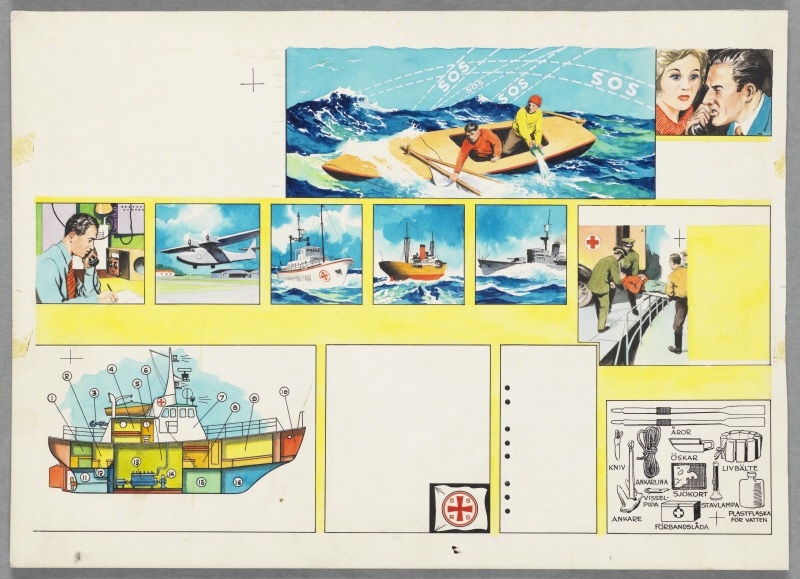 “It’s A Matter of Life and Death”, sea rescue, Kamratposten, no. 10, 1963